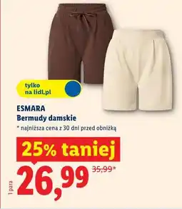 Lidl Bermudy damskie oferta