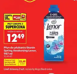 Biedronka Płyn do płukania tkanin Spring Awakening Lenor 47 prań oferta