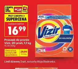 Biedronka Proszek do prania Vizir do kolorów 20 prań oferta