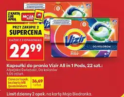 Biedronka Kapsułki do prania Vizir All in 1 Pods Alpejska Świeżość oferta