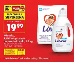 Biedronka Mleczko lub proszek do prania Lovela oferta