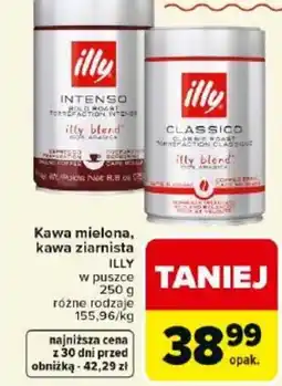 Carrefour Market Illy Kawa mielona, kawa ziarnista oferta