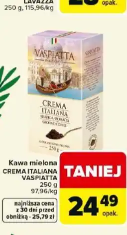 Carrefour Market Vaspiatta Kawa mielona Crema Italiana oferta