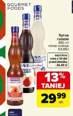 Carrefour Market Fabbri Syrop oferta
