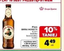 Carrefour Market Birra Moretti Piwo oferta