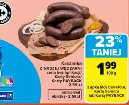 Carrefour Market Z Naszej Wędzarni Kaszanka oferta