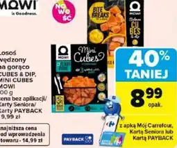 Carrefour Market Mowi Łosoś wędzony na gorąco Cubes & Dip, Mini Cubes oferta