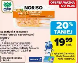 Carrefour Market Norso Szaszłyki z krewetek oferta