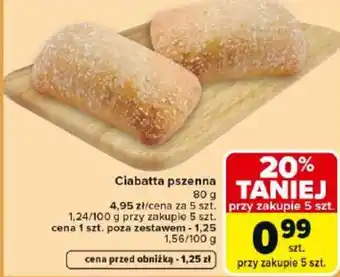 Carrefour Market Ciabatta pszenna oferta