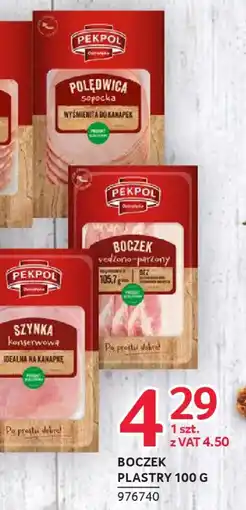 Selgros Pekpol Boczek plastry oferta