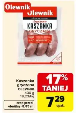 Carrefour Market Olewnik Kaszanka gryczana oferta