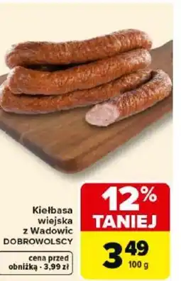 Carrefour Market Dobrowolscy Kiełbasa wiejska z Wadowic oferta