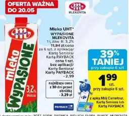 Carrefour Market Mlekovita Mleko UHT Wypasione oferta