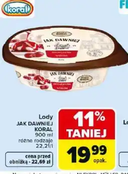 Carrefour Market Koral Lody Jak Dawniej oferta