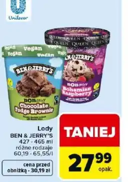 Carrefour Market Ben & Jerry's Lody oferta