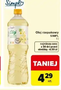 Carrefour Market Simpl Olej rzepakowy oferta