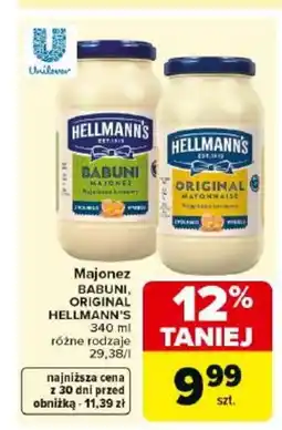 Carrefour Market Hellmann's Majonez Babuni, Original oferta