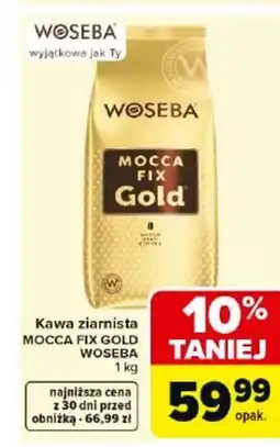 Carrefour Market Woseba Mocca Fix Gold kawa ziarnista oferta