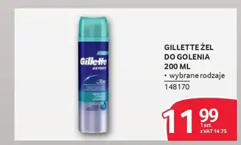 Selgros Gillette żel do golenia oferta