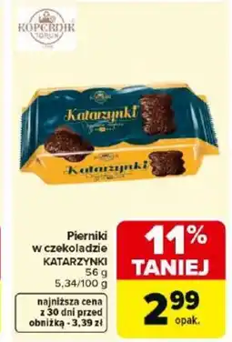 Carrefour Market Kopernik Pierniki w czekoladzie Katarzynki oferta