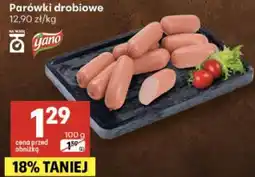 Delikatesy Centrum Parówki drobiowe oferta