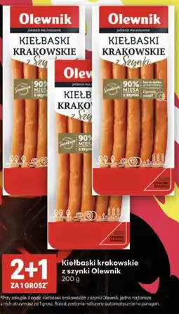 Delikatesy Centrum Kiełbaski krakowskie z szynki Olewnik oferta