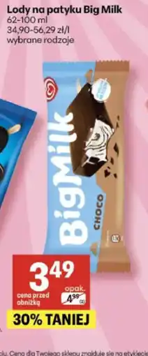 Delikatesy Centrum Lody na patyku Big Milk oferta