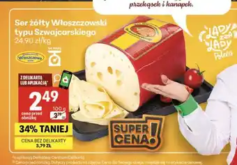 Delikatesy Centrum Ser żółty Włoszczowski typu Szwajcarskiego oferta