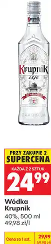 Biedronka Wódka Krupnik 40% oferta