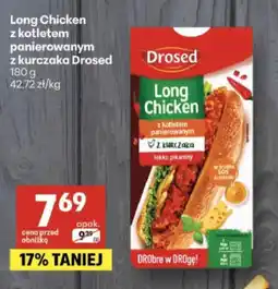 Delikatesy Centrum Long Chicken z kotletem panierowanym z kurczaka Drosed oferta