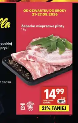 Delikatesy Centrum Żeberka wieprzowe płaty oferta