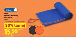 Lidl CRIVIT Ręcznik z mikrofibry, 80 x 130 cm oferta