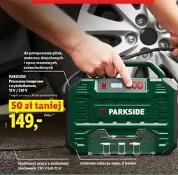 Lidl PARKSIDE Przenośny kompresor z wyświetlaczem oferta