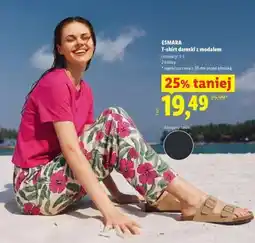 Lidl ESMARA T-shirt damski z modalem oferta