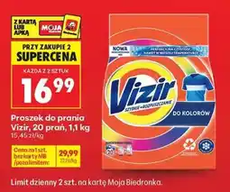 Biedronka Proszek do prania Vizir 20 prań 1,1 kg oferta