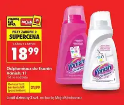 Biedronka Odplamiacz do tkanin Vanish, 1 l oferta