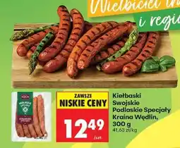 Biedronka Kiełbaski swojskie Podlaskie Specjały Kraina Wędlin, 300 g oferta