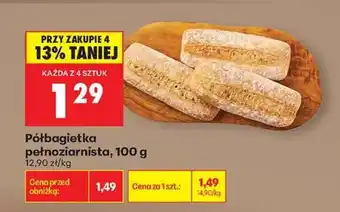 Biedronka Półbagietka pełnoziarnista, 100 g oferta