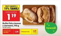Biedronka Bułka fala ciemna z ziarnami, 110 g oferta