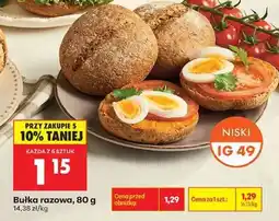 Biedronka Bułka razowa 80 g oferta