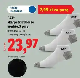 Lidl CAT Skarpetki robocze męskie, 3 pary oferta
