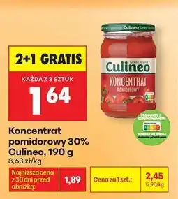 Biedronka Koncentrat pomidorowy 30% Culineo, 190 g oferta