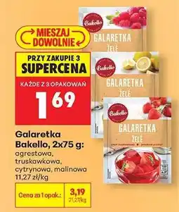Biedronka Galaretka Bakello, 2x75 g oferta