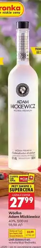 Biedronka Wódka Adam Mickiewicz oferta
