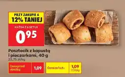 Biedronka Pasztecik z kapustą i pieczarkami , 40 g oferta
