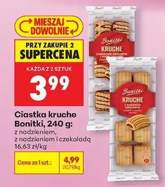 Biedronka Ciastka kruche Bonitki, 240 g oferta