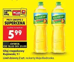 Biedronka Olej rzepakowy Kujawski, 1 l oferta