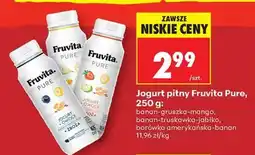 Biedronka Jogurt pitny Fruvita Pure, 250 g oferta