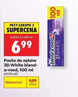 Biedronka Pasta do zębów 3D White blend-a-med, 100 ml oferta