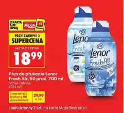 Biedronka Płyn do płukania Lenor Fresh Air, 50 prań, 700 ml oferta